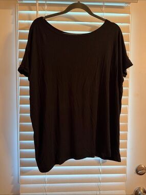 Piko 1988 Black Short Sleeve Boatneck Top